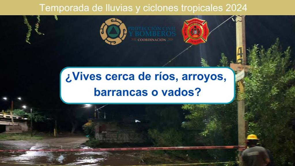 pide pc no cruzar rios ante el aumento el cauce en temporada de lluvias