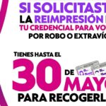 Concluye lapso para la reimpresión de credenciales para votar