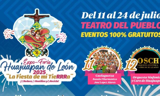 Dan a conocer la cartelera de la Expo-Feria Huajuapan 2025