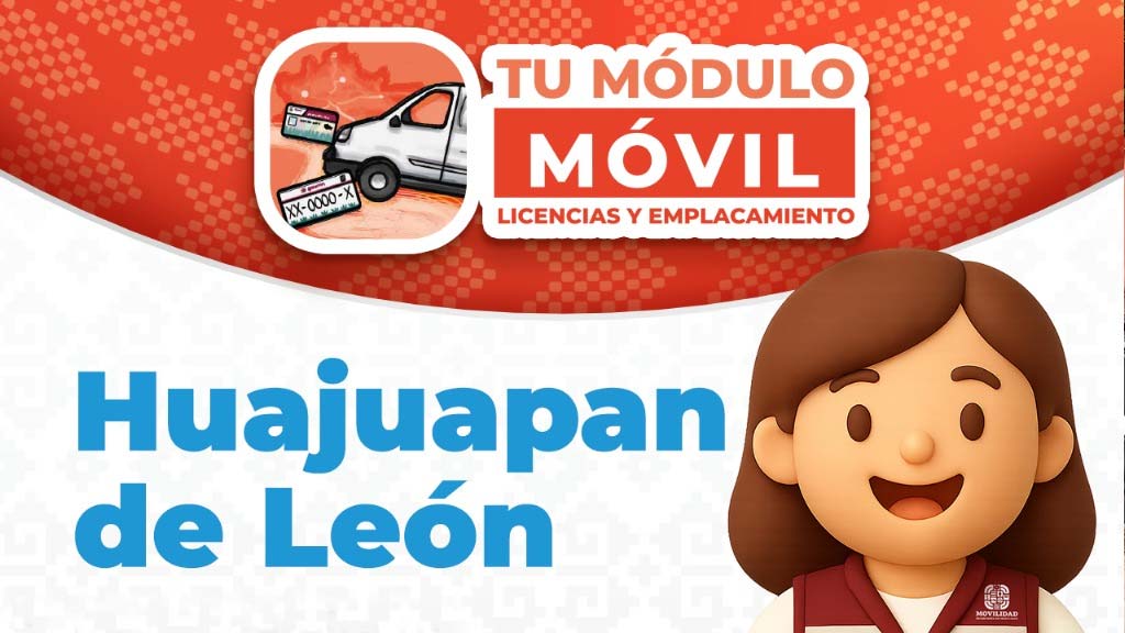 llevara semovi tramite de servicios a huajuapan con su modulo movil