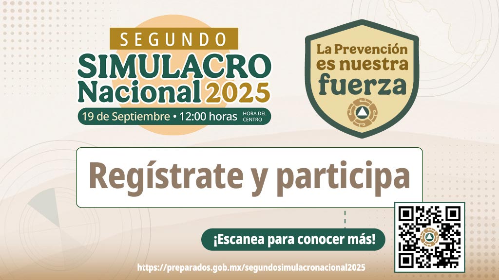 convocan a participar en el simulacro nacional 2025