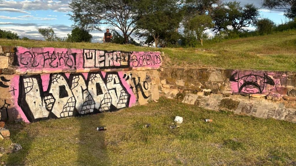 vandalizan sitio arqueologico del cerro de las minas