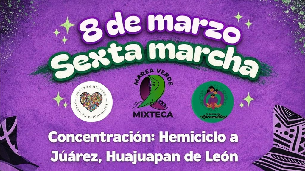 marea verde mixteca anuncia actividades para conmemorar el dia Internacional de la mujer
