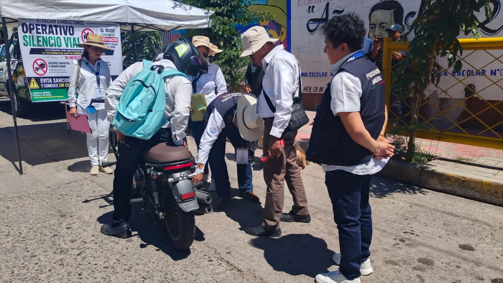 arranca operativo contra escapes ruidosos y musica alta