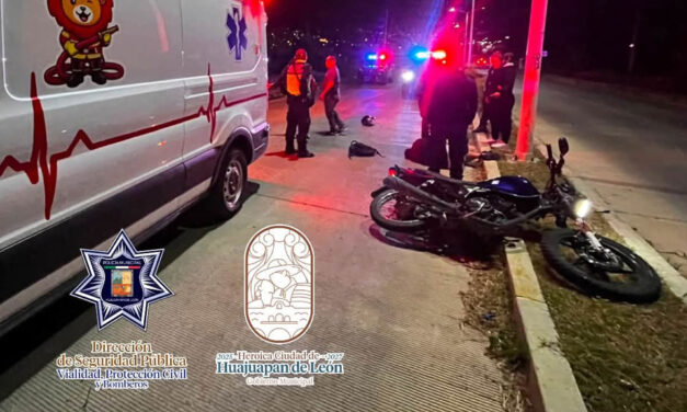 Huajuapan, tercer lugar a nivel estatal en accidentes de motocicleta: SSO