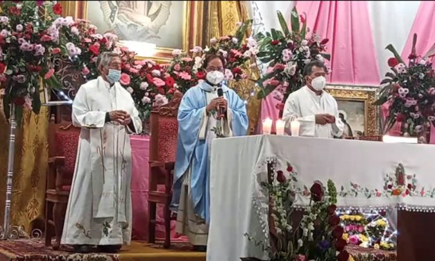 Obispo encabezó celebración de la Virgen de Guadalupe